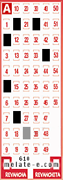 Volante ganador del sorteo 610 de Melate