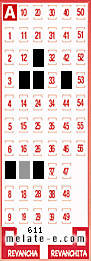 Volante ganador del sorteo 611 de Melate