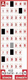Volante ganador del sorteo 612 de Melate