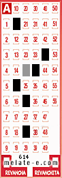 Volante ganador del sorteo 614 de Melate