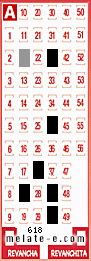 Volante ganador del sorteo 618 de Melate
