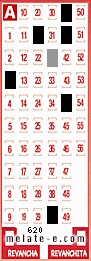 Volante ganador del sorteo 620 de Melate