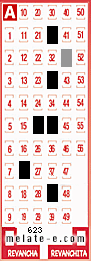 Volante ganador del sorteo 623 de Melate
