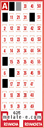 Volante ganador del sorteo 625 de Melate