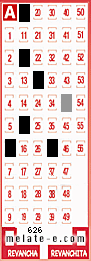 Volante ganador del sorteo 626 de Melate