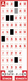 Volante ganador del sorteo 628 de Melate