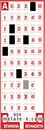 Volante ganador del sorteo 630 de Melate
