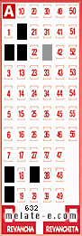 Volante ganador del sorteo 632 de Melate