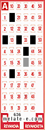 Volante ganador del sorteo 636 de Melate