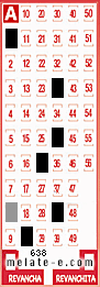 Volante ganador del sorteo 638 de Melate
