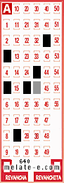 Volante ganador del sorteo 640 de Melate