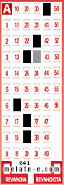 Volante ganador del sorteo 641 de Melate