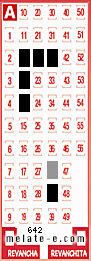 Volante ganador del sorteo 642 de Melate