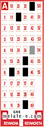 Volante ganador del sorteo 644 de Melate