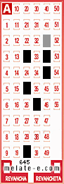 Volante ganador del sorteo 645 de Melate