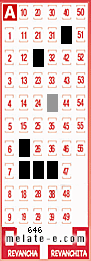 Volante ganador del sorteo 646 de Melate