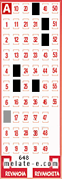 Volante ganador del sorteo 648 de Melate