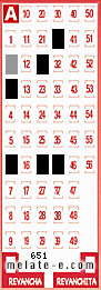 Volante ganador del sorteo 651 de Melate