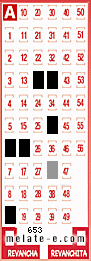 Volante ganador del sorteo 653 de Melate