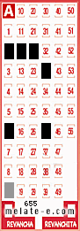 Volante ganador del sorteo 655 de Melate
