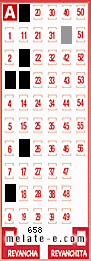 Volante ganador del sorteo 658 de Melate