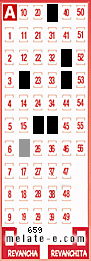 Volante ganador del sorteo 659 de Melate