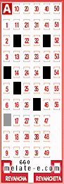 Volante ganador del sorteo 660 de Melate