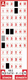 Volante ganador del sorteo 661 de Melate