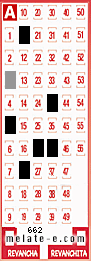 Volante ganador del sorteo 662 de Melate
