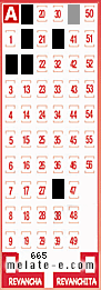 Volante ganador del sorteo 665 de Melate