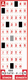 Volante ganador del sorteo 666 de Melate