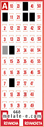 Volante ganador del sorteo 668 de Melate