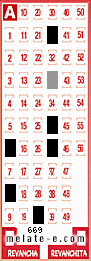 Volante ganador del sorteo 669 de Melate