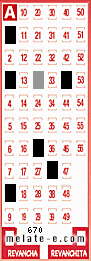 Volante ganador del sorteo 670 de Melate