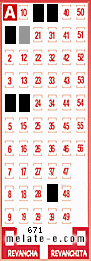 Volante ganador del sorteo 671 de Melate