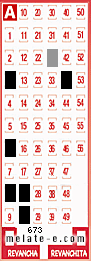 Volante ganador del sorteo 673 de Melate