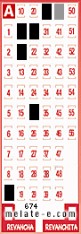 Volante ganador del sorteo 674 de Melate
