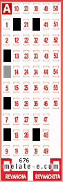 Volante ganador del sorteo 676 de Melate