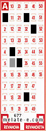 Volante ganador del sorteo 677 de Melate