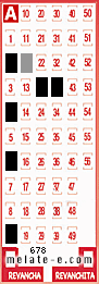 Volante ganador del sorteo 678 de Melate