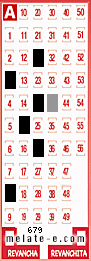 Volante ganador del sorteo 679 de Melate