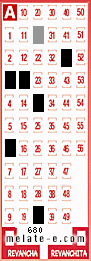 Volante ganador del sorteo 680 de Melate