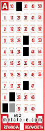 Volante ganador del sorteo 682 de Melate