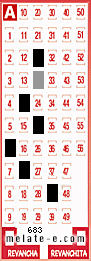 Volante ganador del sorteo 683 de Melate