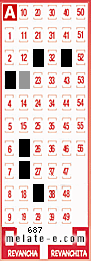 Volante ganador del sorteo 687 de Melate