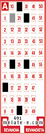 Volante ganador del sorteo 691 de Melate