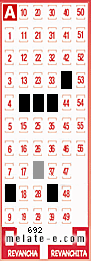 Volante ganador del sorteo 692 de Melate