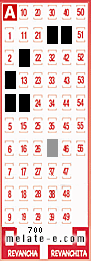 Volante ganador del sorteo 700 de Melate
