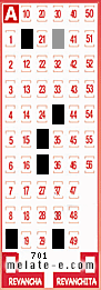 Volante ganador del sorteo 701 de Melate