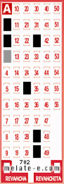 Volante ganador del sorteo 702 de Melate